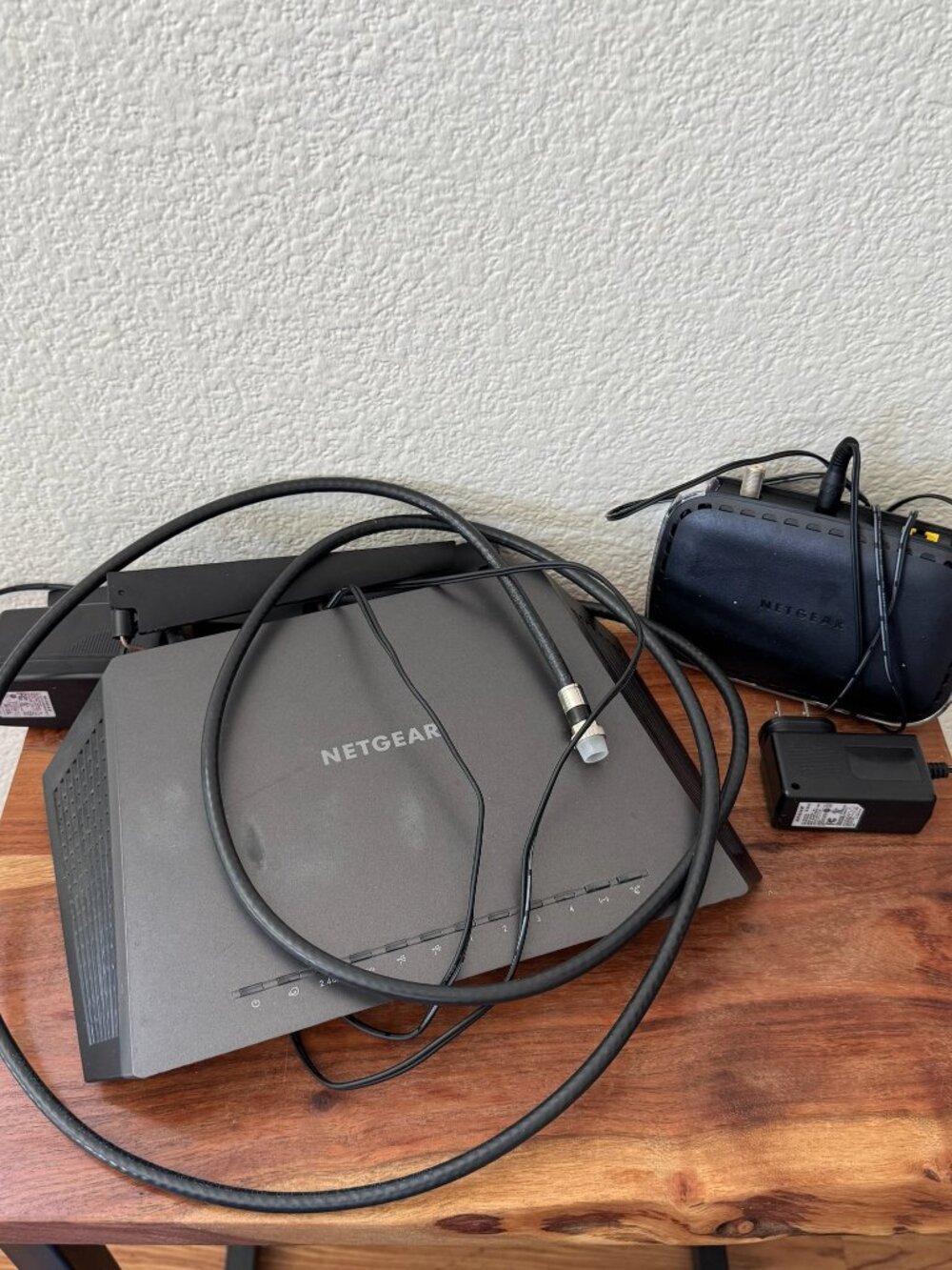 NETGEAR Nighthawk Smart WiFi Router and NETGEAR Cable Modem CM400